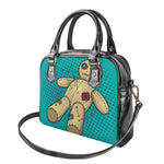 Voodoo Doll Print Shoulder Handbag