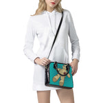 Voodoo Doll Print Shoulder Handbag