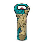 Voodoo Doll Print Single Neoprene Wine Tote