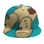 Voodoo Doll Print Snapback Cap
