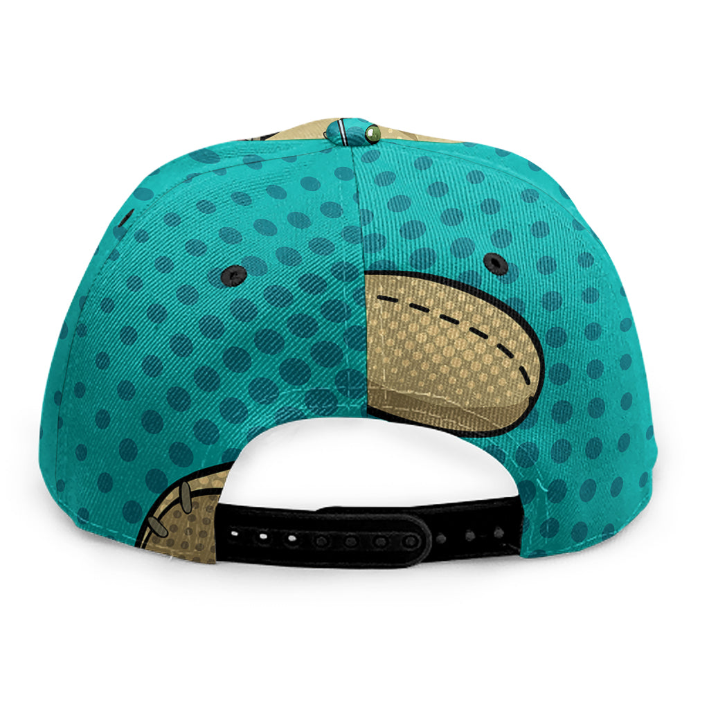 Voodoo Doll Print Snapback Cap