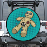 Voodoo Doll Print Tire Cover With Camera Hole