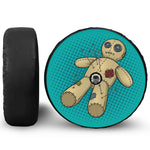 Voodoo Doll Print Tire Cover With Camera Hole