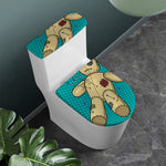 Voodoo Doll Print Toilet Lid And Tank Cover Set