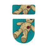 Voodoo Doll Print Toilet Lid And Tank Cover Set