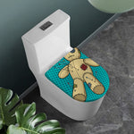 Voodoo Doll Print Toilet Lid Cover