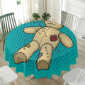 Voodoo Doll Print Waterproof Round Tablecloth