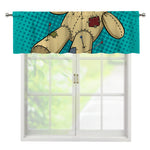 Voodoo Doll Print Window Valance