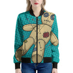 Voodoo Doll Print Women's Bomber Jacket