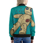 Voodoo Doll Print Women's Bomber Jacket