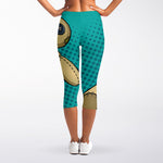 Voodoo Doll Print Women's Capri Leggings