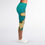 Voodoo Doll Print Women's Capri Leggings