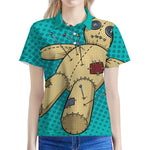 Voodoo Doll Print Women's Polo Shirt