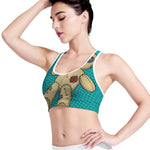 Voodoo Doll Print Women's Sports Bra