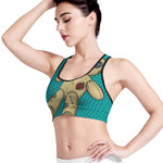 Voodoo Doll Print Women's Sports Bra