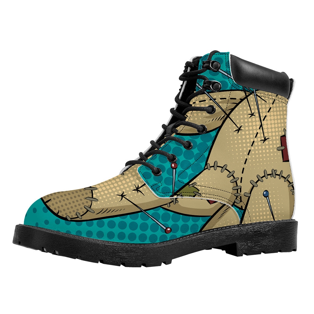 Voodoo Doll Print Work Boots
