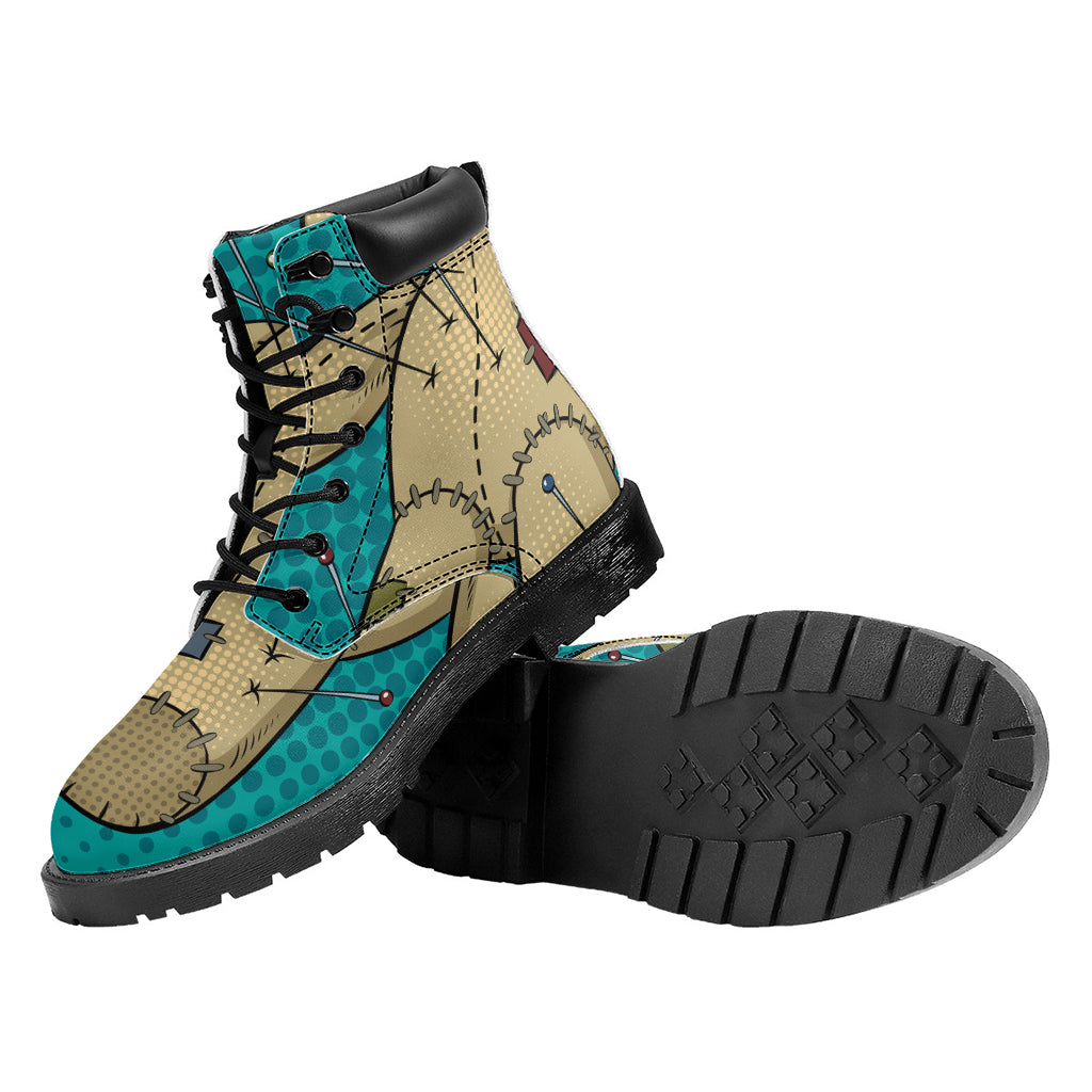 Voodoo Doll Print Work Boots