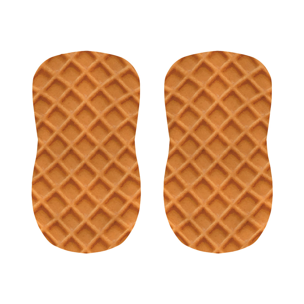 Waffle Pattern Print Bar Stool Covers