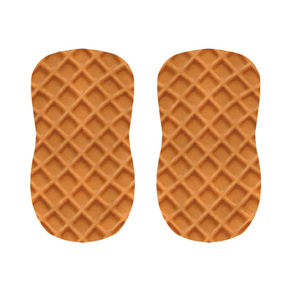 Waffle Pattern Print Bar Stool Covers