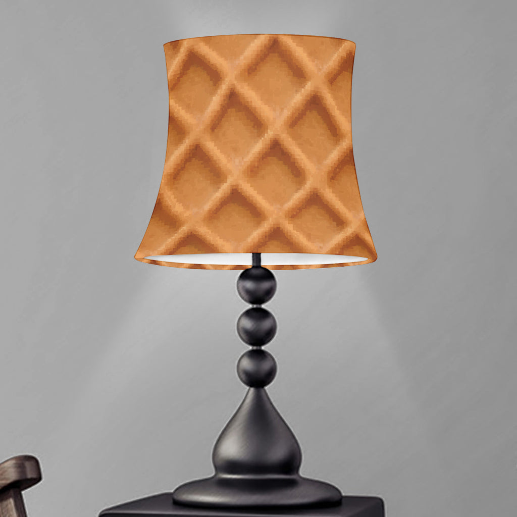 Waffle Pattern Print Bell Lamp Shade