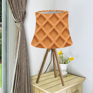 Waffle Pattern Print Bell Lamp Shade