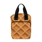 Waffle Pattern Print Bible Tote Bag