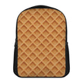 Waffle Pattern Print Casual Backpack