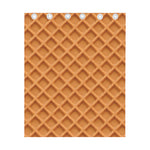 Waffle Pattern Print Curtain