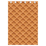Waffle Pattern Print Curtain