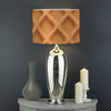 Waffle Pattern Print Drum Lamp Shade