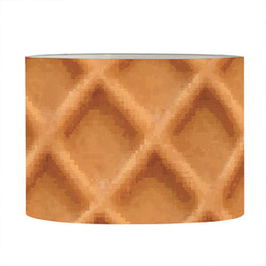 Waffle Pattern Print Drum Lamp Shade