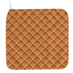Waffle Pattern Print Hand Towel