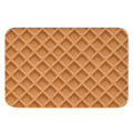 Waffle Pattern Print Indoor Door Mat