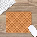 Waffle Pattern Print Mouse Pad