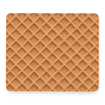 Waffle Pattern Print Mouse Pad