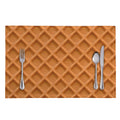 Waffle Pattern Print Placemat