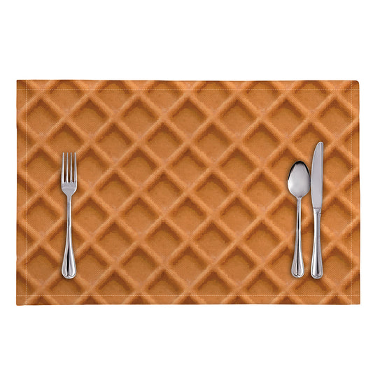 Waffle Pattern Print Placemat