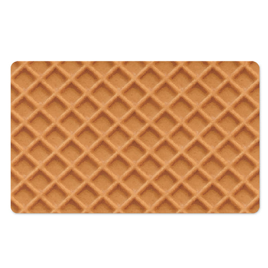 Waffle Pattern Print Polyester Doormat