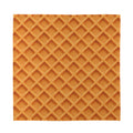 Waffle Pattern Print Silk Bandana