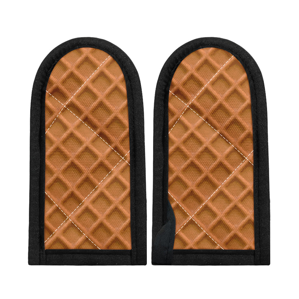 Waffle Pattern Print Skillet Handle Cover