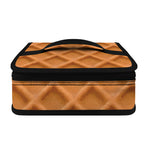 Waffle Pattern Print Small Lunch Bag