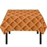 Waffle Pattern Print Tablecloth
