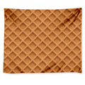 Waffle Pattern Print Tapestry