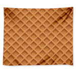 Waffle Pattern Print Tapestry