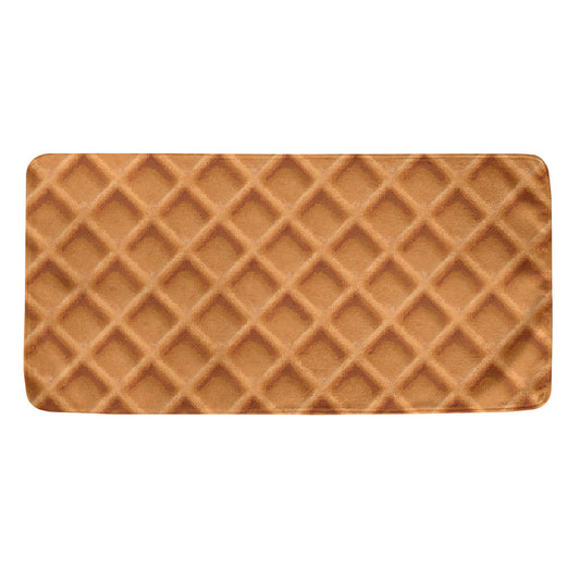 Waffle Pattern Print Towel