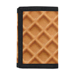 Waffle Pattern Print Trifold Wallet