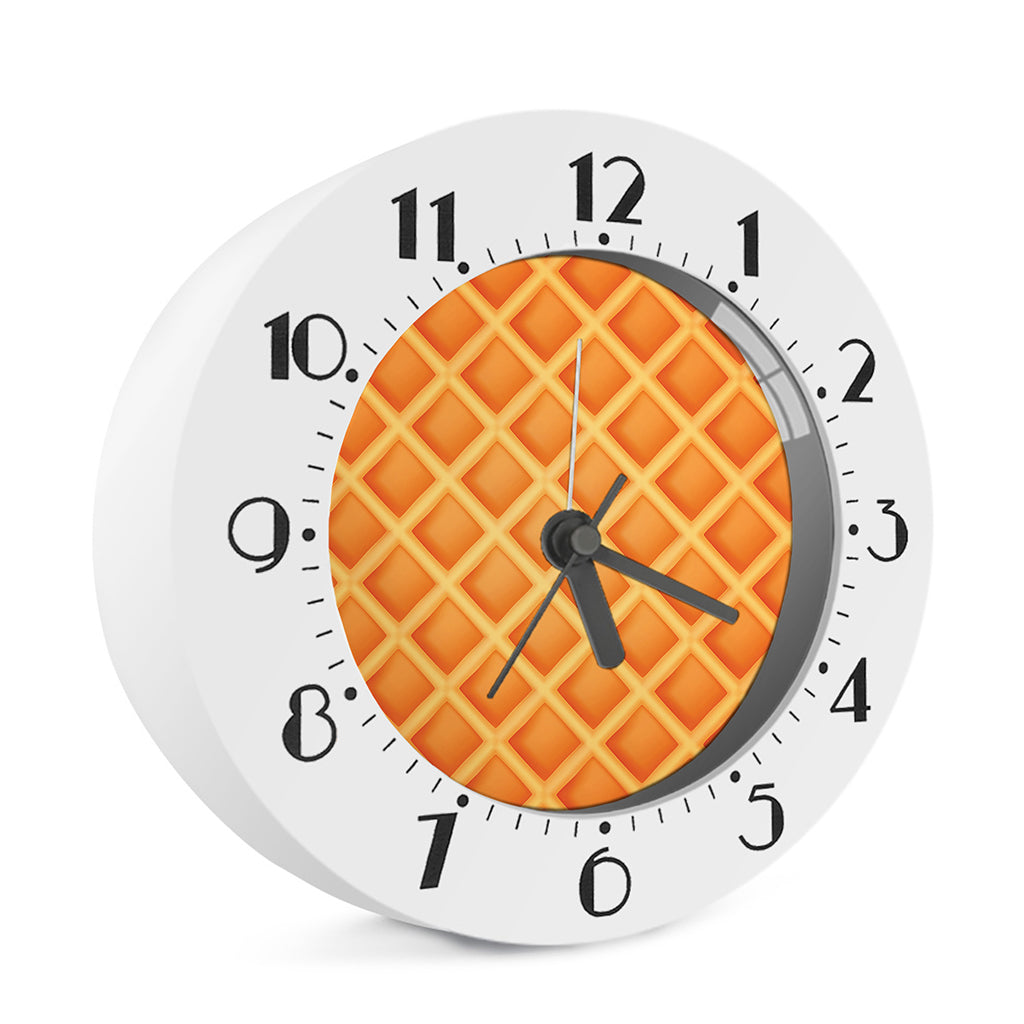 Waffle Print Alarm Clock
