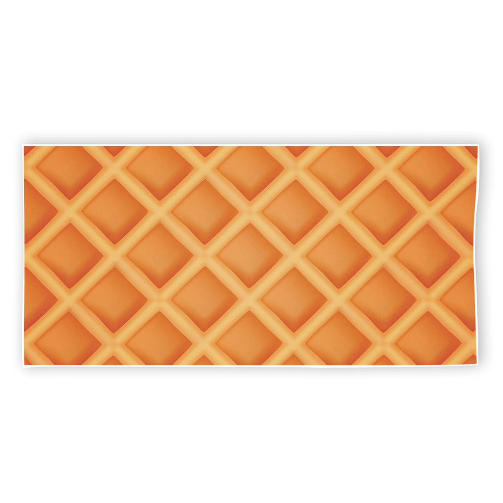 Waffle Print Beach Towel