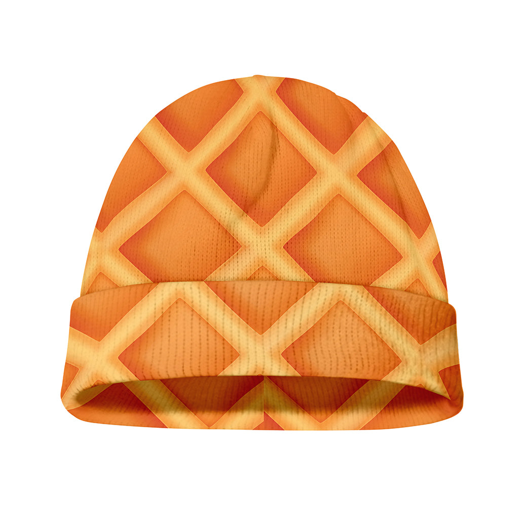 Waffle Print Beanie