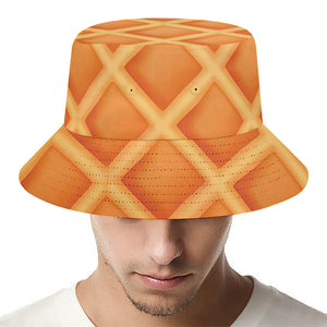 Waffle Print Bucket Hat